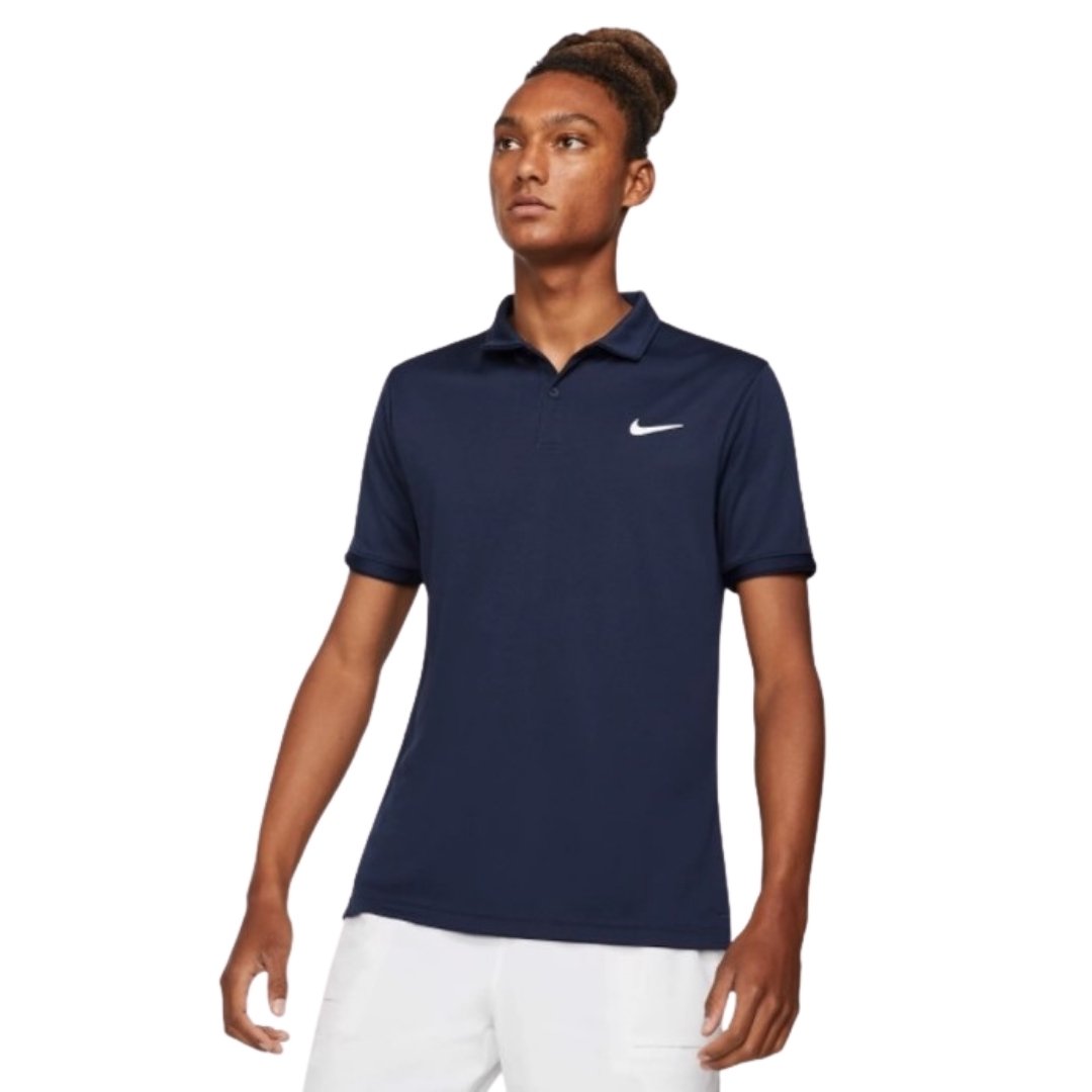 Nike Court Dri Fit Victory Polo Obsidian/white